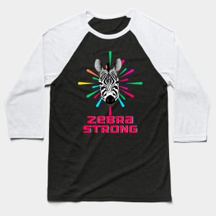 Zebra Strong Baseball T-Shirt